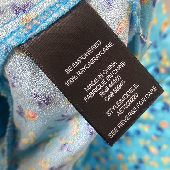 (AA4) AFRM Soni Ditsy Ruched Floral Sweetheart Balloon Sleeves Top, Size XS, NWT - Picture 8 of 9